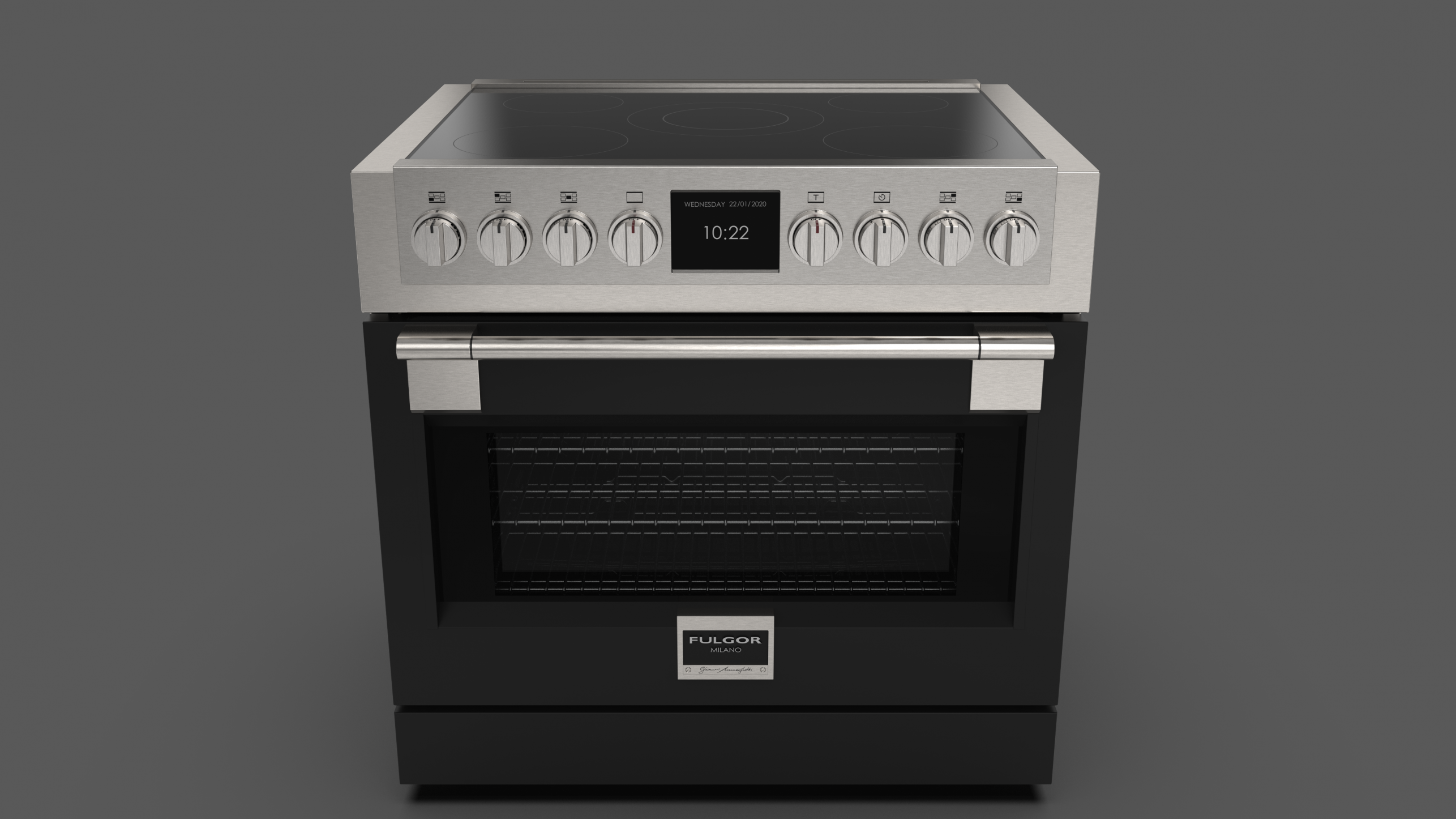 36" INDUCTION RANGE Fulgor Milano